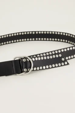 Brede Riem Met Zilverkleurige Studs