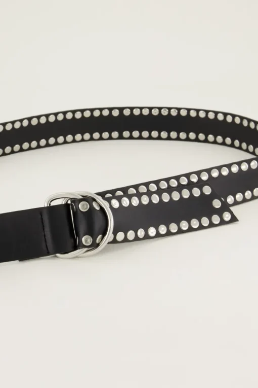 Brede Riem Met Zilverkleurige Studs