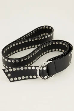 Brede Riem Met Zilverkleurige Studs