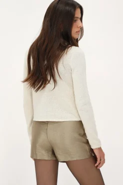 Bronzen Skort Met Overslag