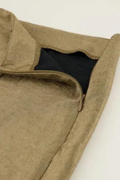 Bronzen Skort Met Overslag