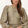 Bronzen Top Met Strik Op De Achterkant