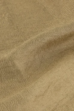 Bronzen Wide Leg Broek Met Elastieken Band