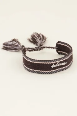 Bruine Bohemian Armband Believe