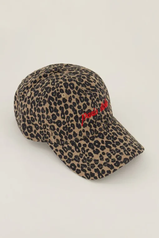 Bruine Pet Paris étoile Met Panterprint