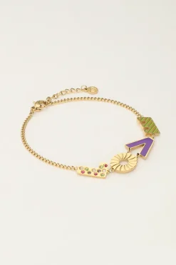 Candy Armband Love Paars