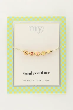 Candy Gouden Armband Love