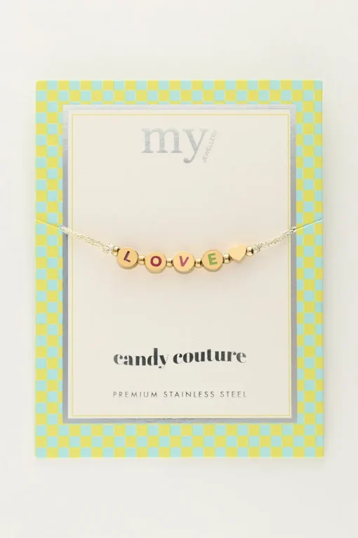 Candy Gouden Armband Love