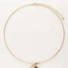 Candy Ketting Met Bedels En Roze Slotje