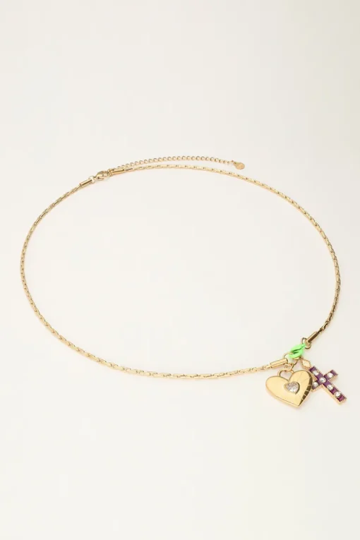 Candy Ketting Met Bedels En Groen Slotje