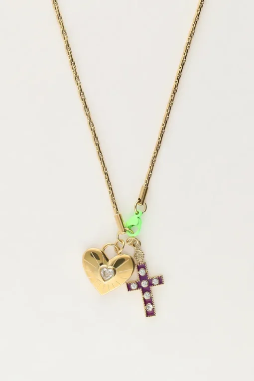 Candy Ketting Met Bedels En Groen Slotje
