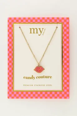Candy Ketting Met Oranje Très Belle Bedel
