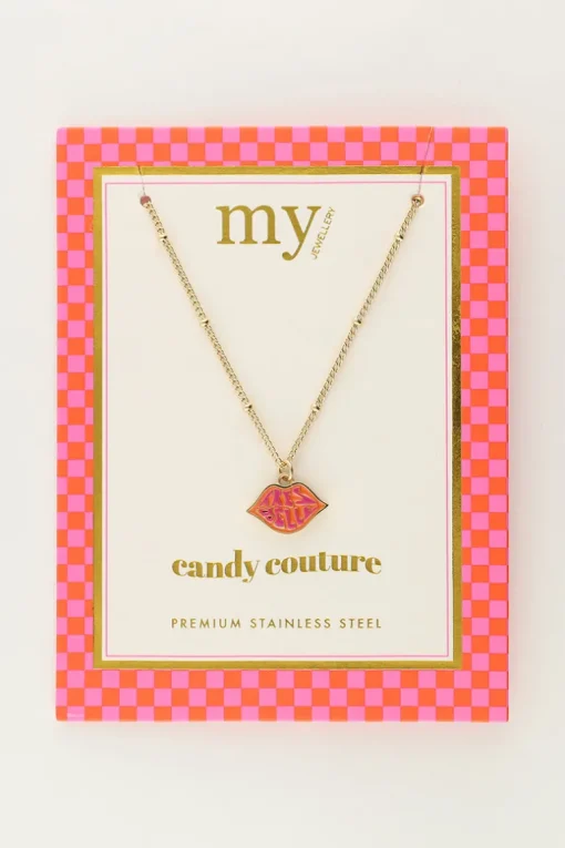 Candy Ketting Met Oranje Très Belle Bedel