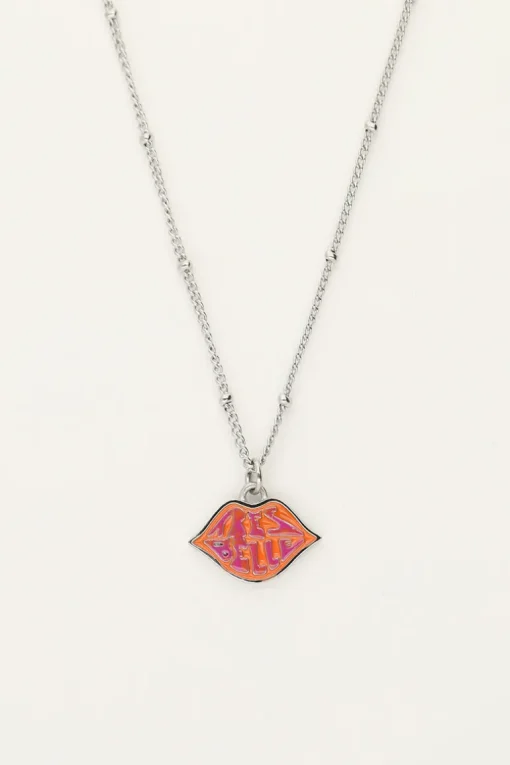 Candy Ketting Met Oranje Très Belle Bedel