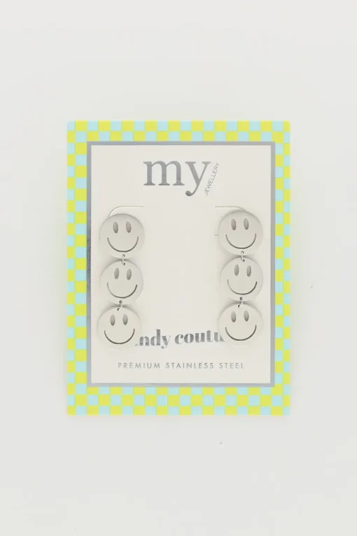 Candy Oorbellen Klein Met Smiley