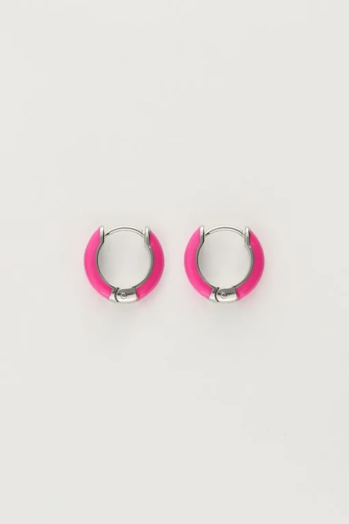 Candy Oorringen Klein Roze