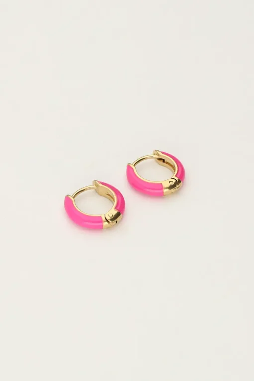 Candy Oorringen Klein Roze