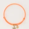 Candy Oranje Touw Armband Met Ster