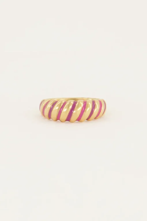 Candy Roze Gedraaide Ring