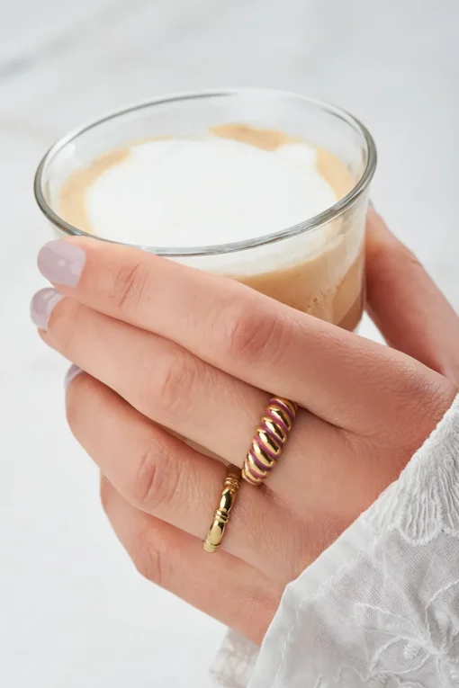 Candy Roze Gedraaide Ring