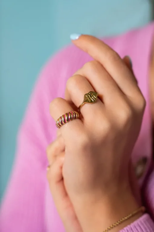 Candy Roze Gedraaide Ring