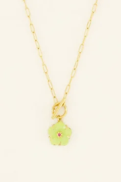 Casa Fiore Ketting Met Lime Hibiscus Bloem