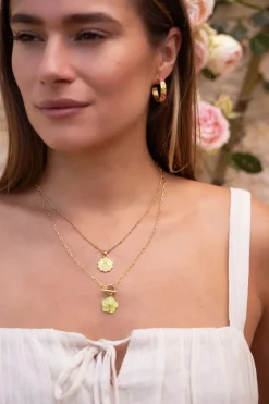 Casa Fiore Ketting Met Lime Hibiscus Bloem