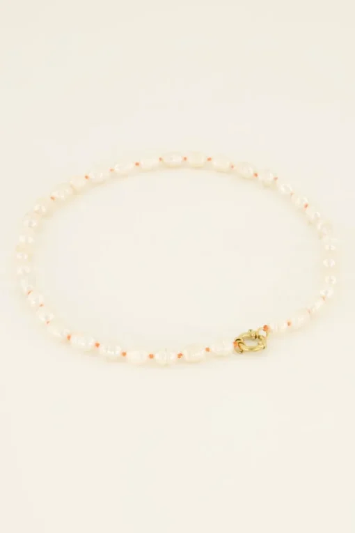 Casa Fiore Parel Ketting Oranje