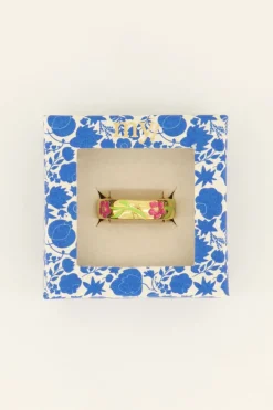 Casa Fiore Ring Met Roze Bloemen
