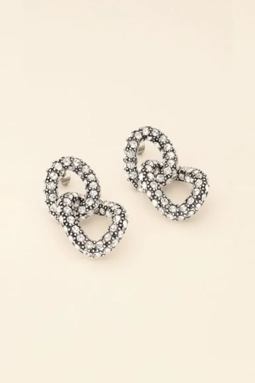 Chain Oorbellen Met Steentjes