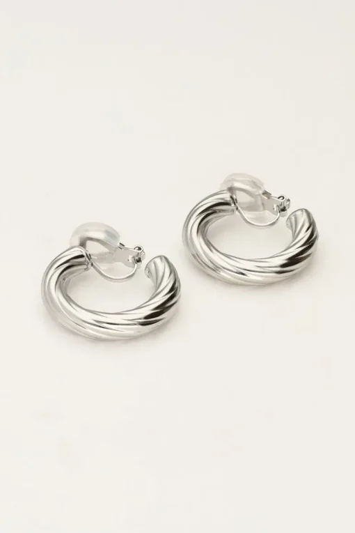 Clip Oorringen Klein Met Chunky Twist