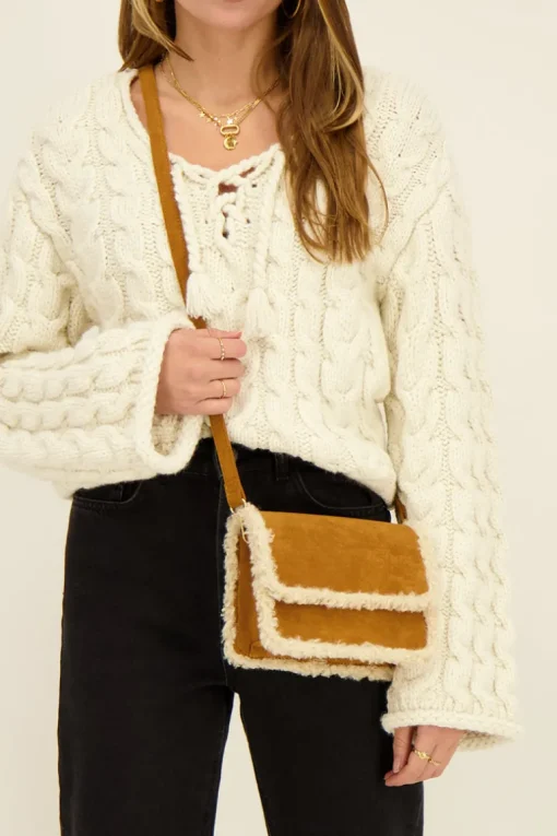 Cognac Crossbody Tas Teddy