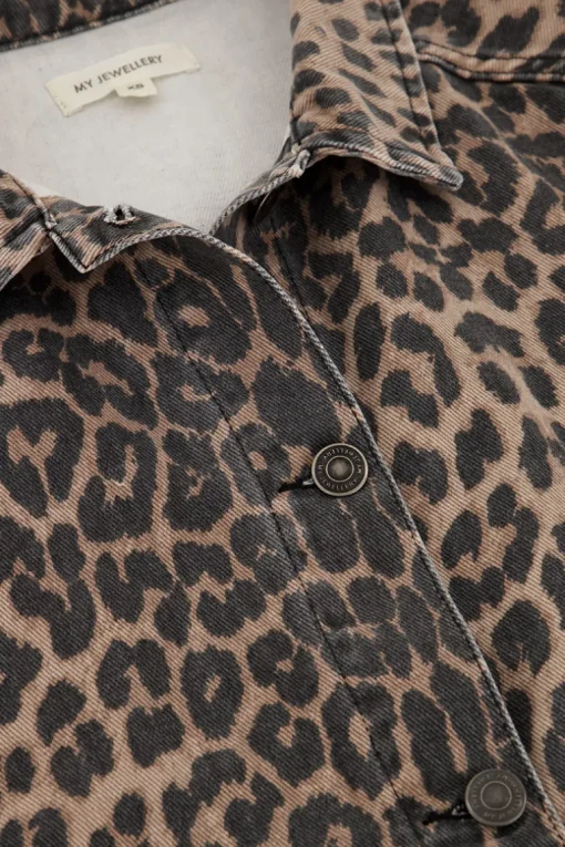 Denim Panterprint Gilet