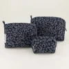 Denim Toilettas Set Met Animal Print