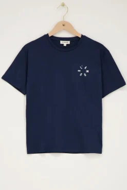 Donkerblauw T-shirt Met Wit ''L'amour''