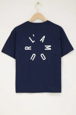 Donkerblauw T-shirt Met Wit ''L'amour''