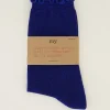 Donkerblauwe Sokken Met Lurex En Ruffle