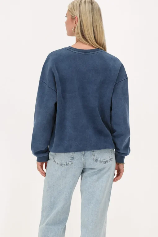 Donkerblauwe Sweater "Rue Saint Honoré"