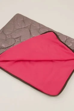 Donkergrijze Metallic Laptop Hoes Met Hartjes Patroon