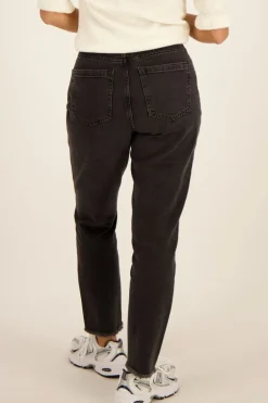 Donkergrijze Mom Jeans
