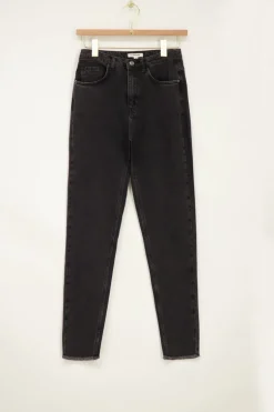 Donkergrijze Mom Jeans