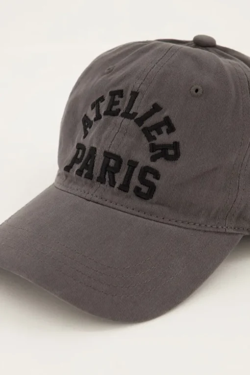Donkergrijze Pet "Atelier Paris"