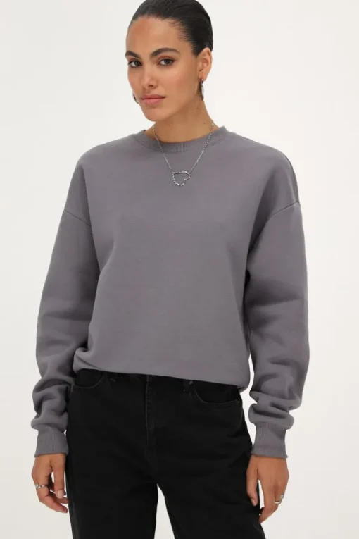 Donkergrijze Sweater "Rue Du Rendez Vous"