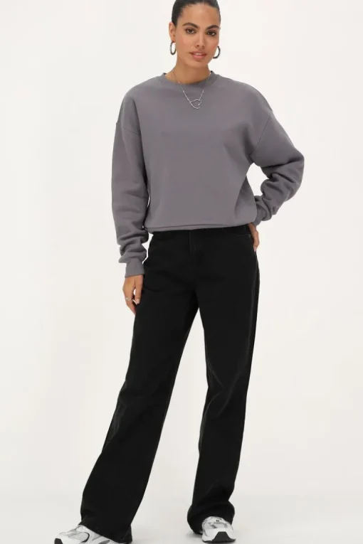 Donkergrijze Sweater "Rue Du Rendez Vous"