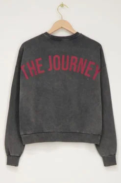 Donkergrijze Sweater The Journey