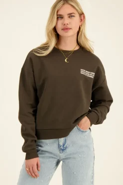 Donkergroene Sweater The Journey