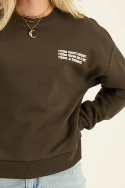 Donkergroene Sweater The Journey