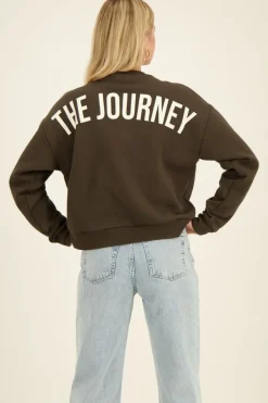 Donkergroene Sweater The Journey