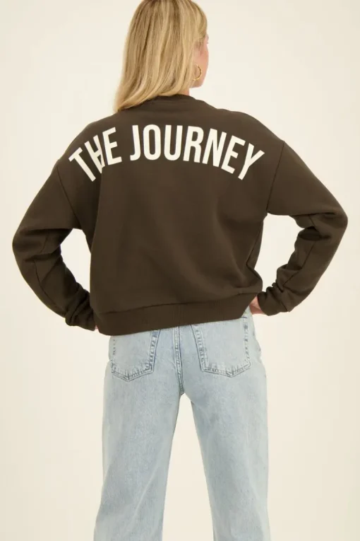 Donkergroene Sweater The Journey