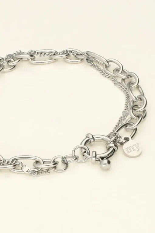 Dubbele Armband Met Schakels